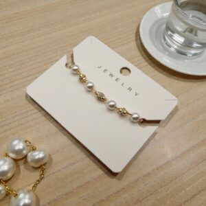 Pearl Gold Charm Bracelet for Women