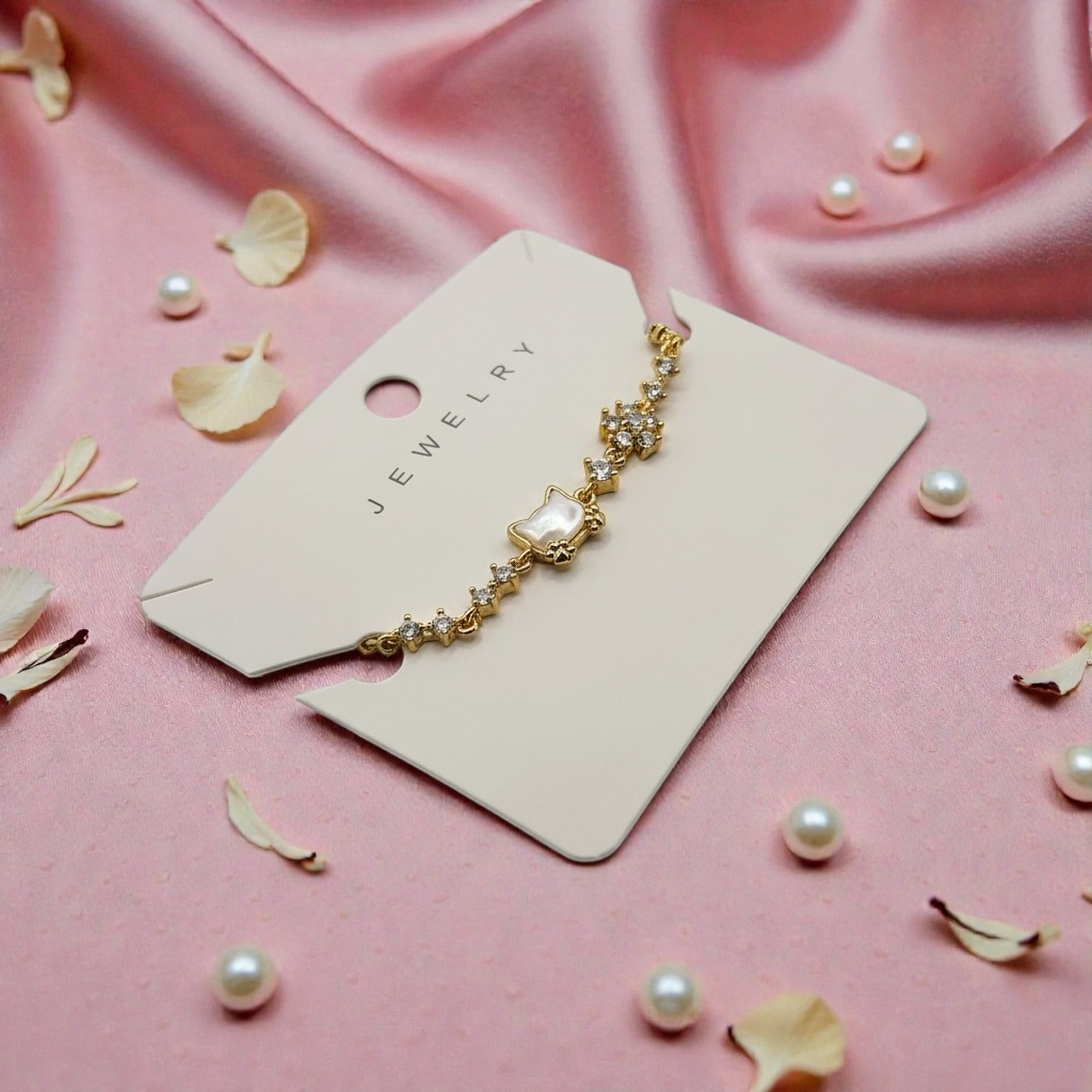 Gold Star Pearl Crystal Bracelet for Women