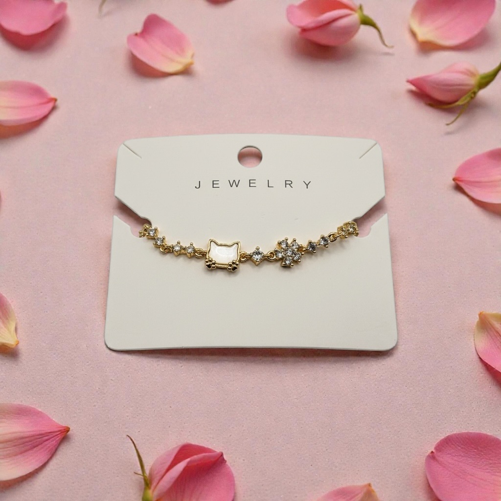 Gold Star Pearl Crystal Bracelet for Women - Image 2