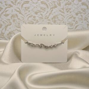 Silver Snake Crystal Bracelet for Women