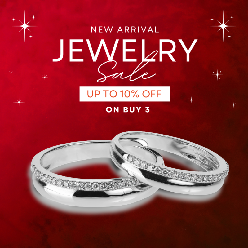 Red Silver Modern Jewelry Sale Instagram Post