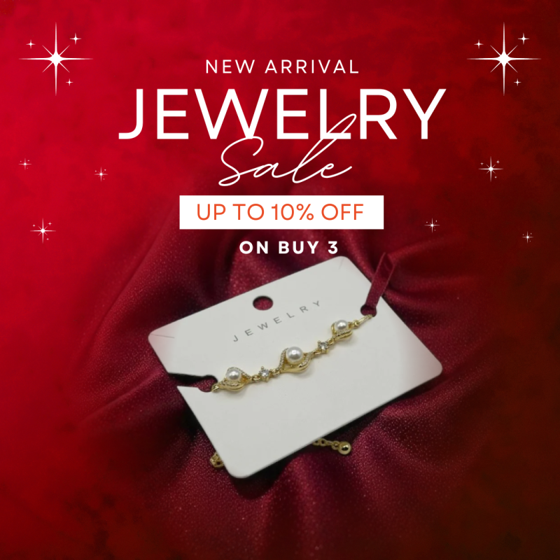 Red Silver Modern Jewelry Sale Instagram Post